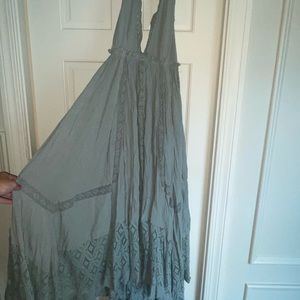 FREE PEOPLE backless halter dress